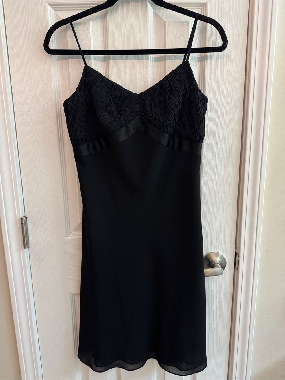 LOFT Vintage Y2k Silk Dress Black Size 8P